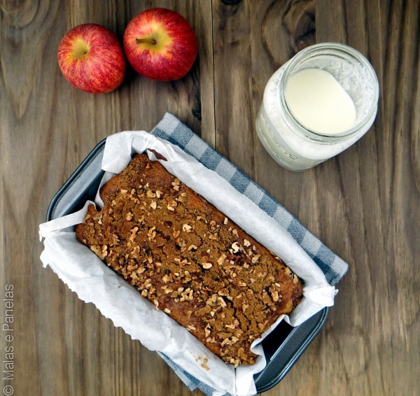 Bolo de maçã e iogurte