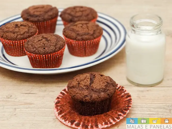 Receita Muffin De Chocolate Gostinho De Brownie Malas E Panelas