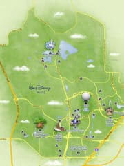 mapa walt disney world