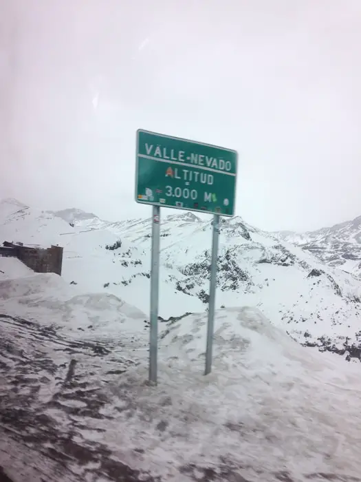 Valle Nevado altitude