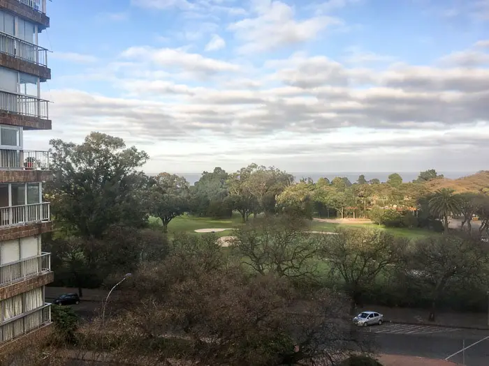 Vista do quarto para o Golf Club