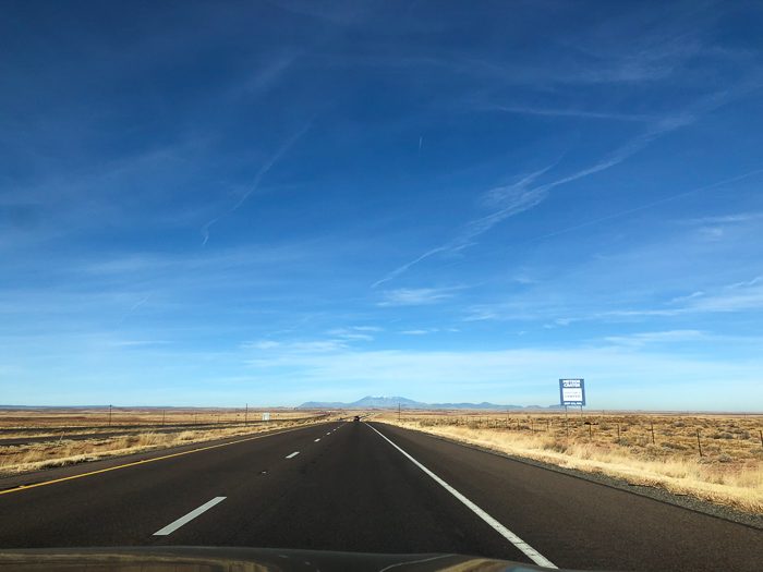 Freeway no Arizona - semi deserto