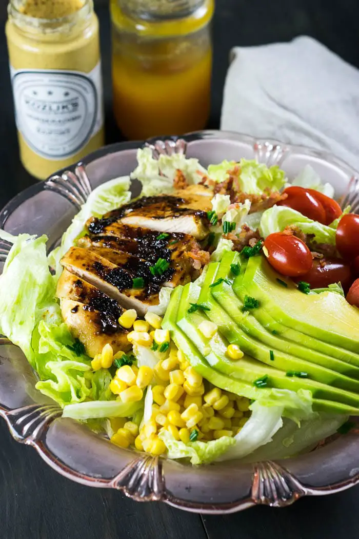 Salada de Frango e Abacate com Molho de Mostarda e Mel | Malas e Panelas