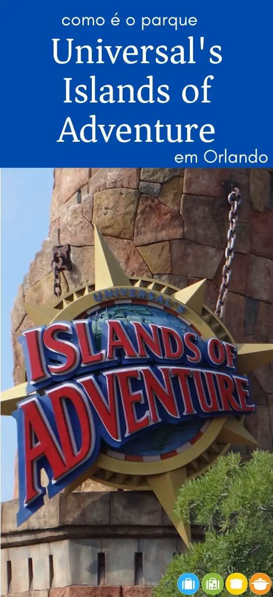 Como é o parque Universal's Islands of Adventure