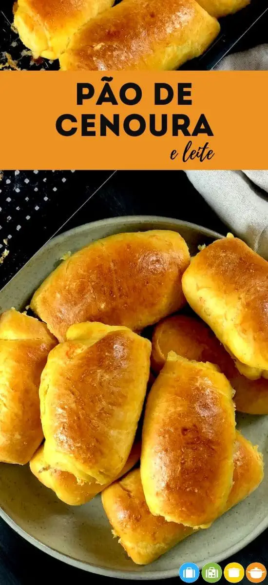 Pão de Cenoura - imagem para salvar no Pinterest
